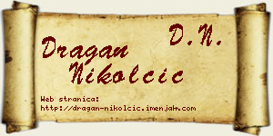 Dragan Nikolčić vizit kartica